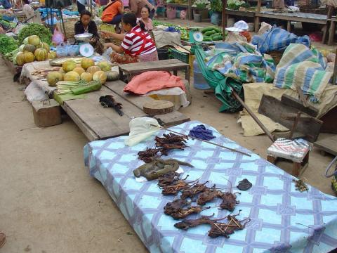 Marché au Laos